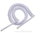 RJ11/RJ12 6P4C Spring Telephone Cable Coiled Telephone Cord